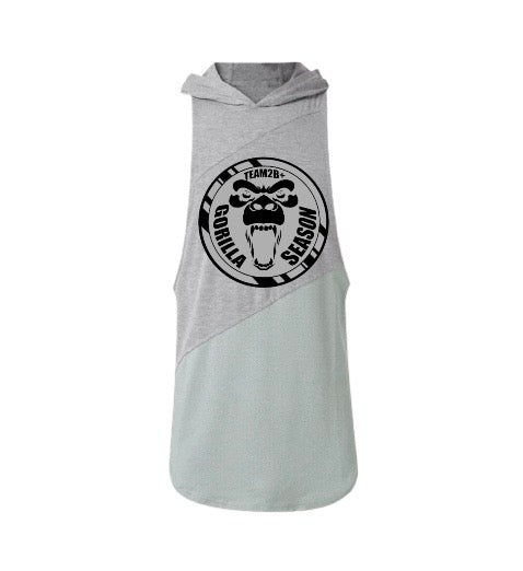 Sleeveless Hoodie | Gorilla Season | Grey