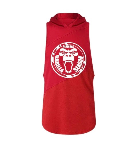 Sleeveless Hoodie | Gorilla Season | Red