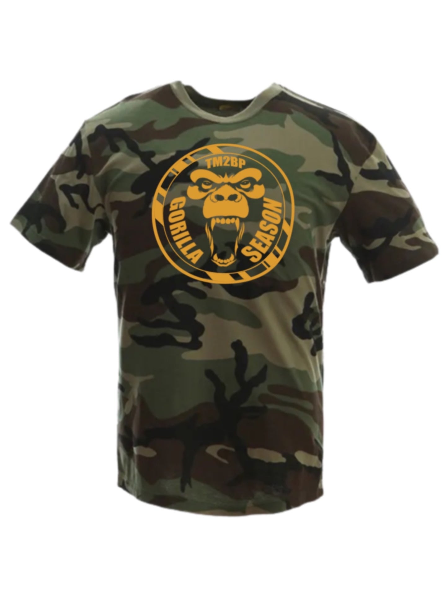 Camouflage Gorilla Season T-Shirt | Yellow