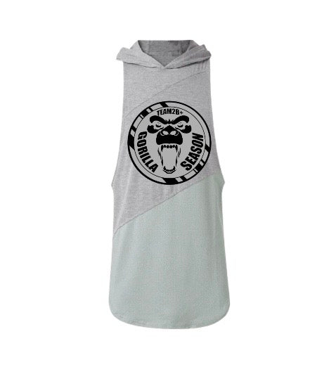 Sleeveless Hoodie | Gorilla Season | Grey