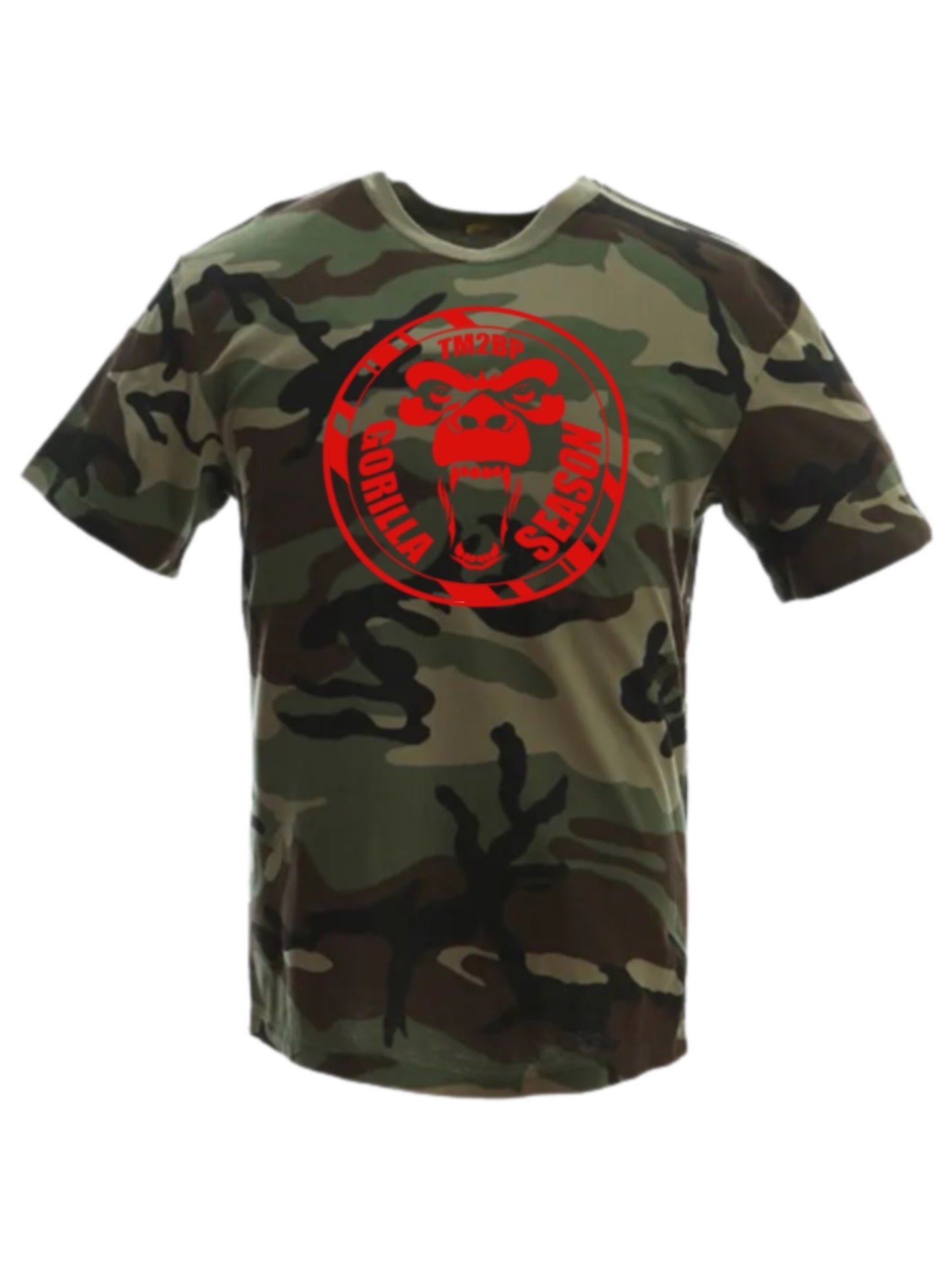 Camouflage Gorilla Season T-Shirt | Red