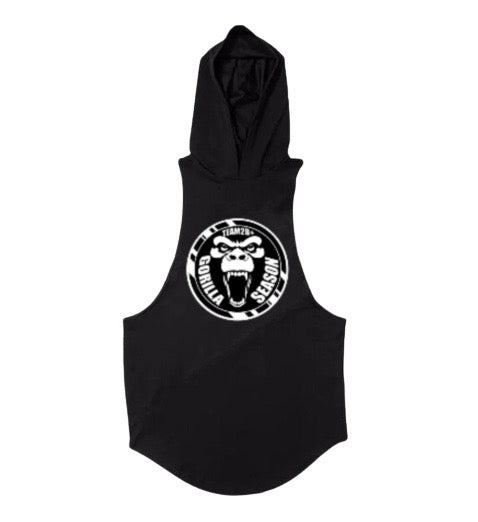 Sleeveless Hoodie | Gorilla Season | Black